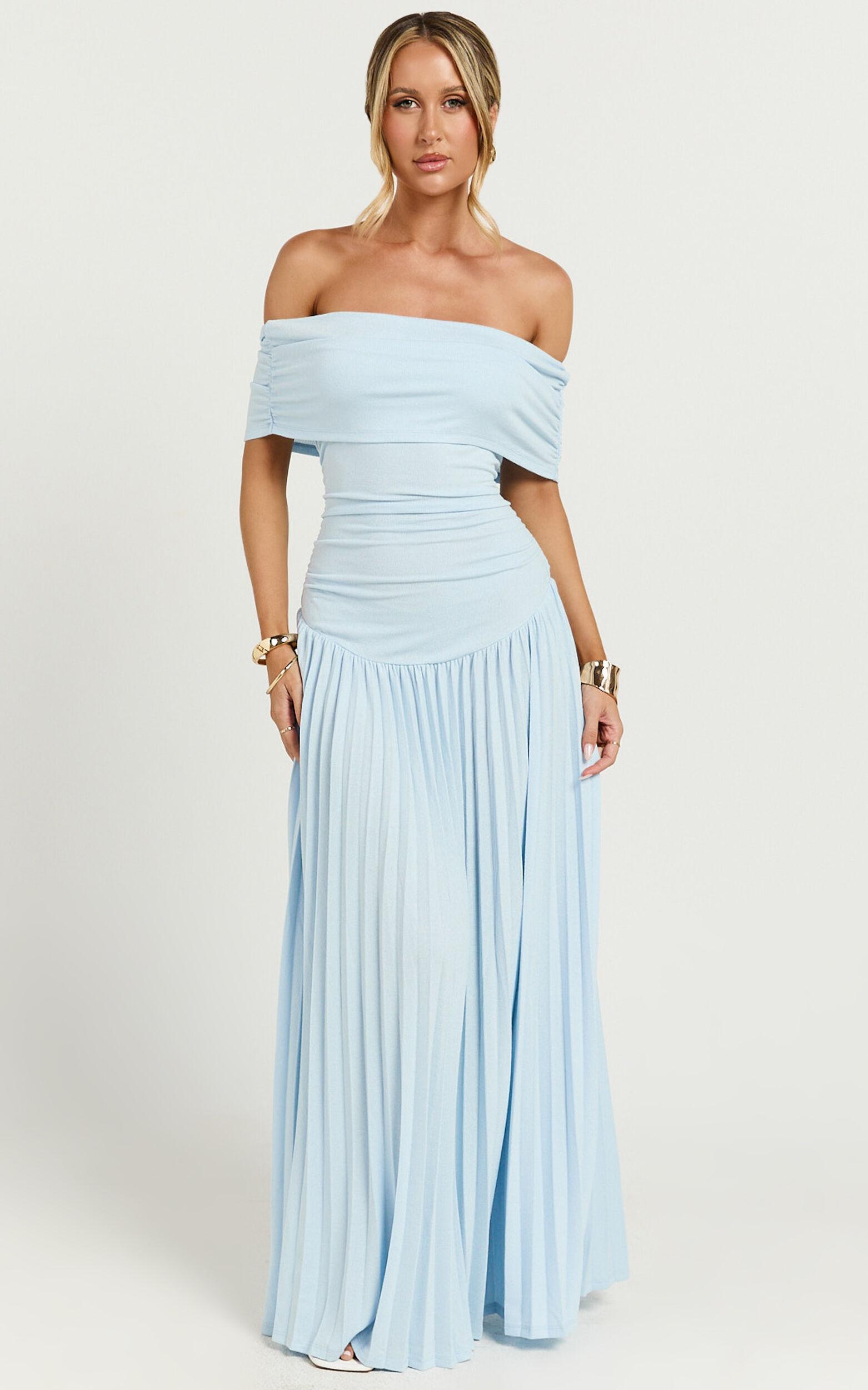Lioness - Field of Dreams Maxi Dress in Soft Blue Product Image