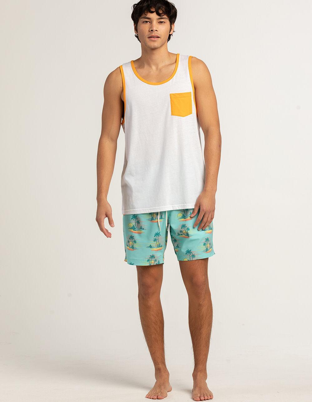 BLUE CROWN Mens Solid Pocket Tank Top Product Image