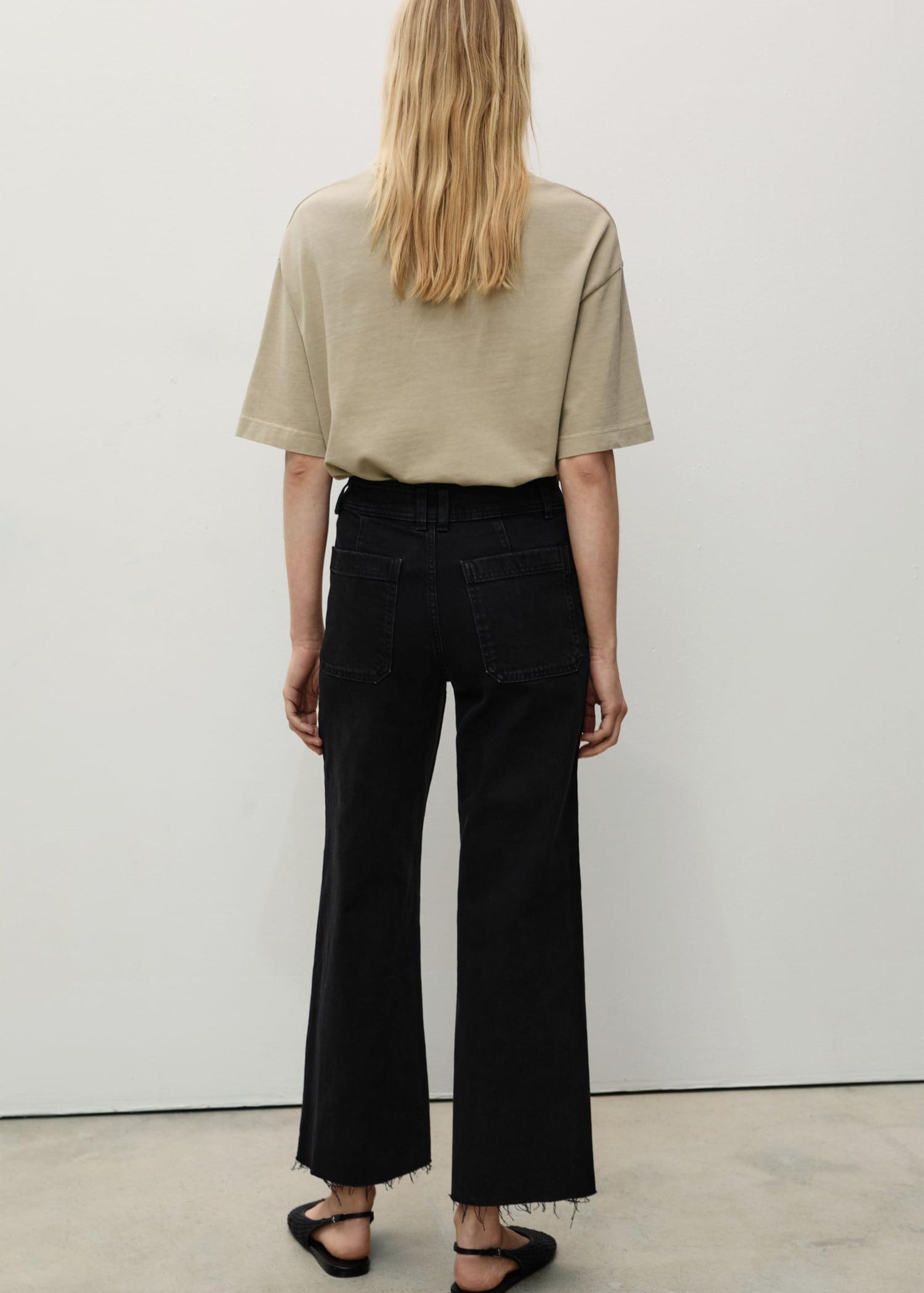 Catherin culotte high-rise jeans - Women | MANGO USA Product Image