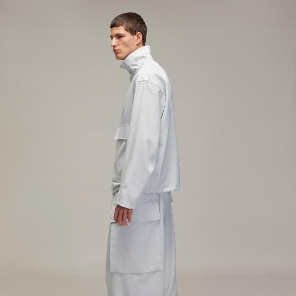 adidas Y-3 Sport Uniform Coach Jacket Clear Grey XS Mens Product Image