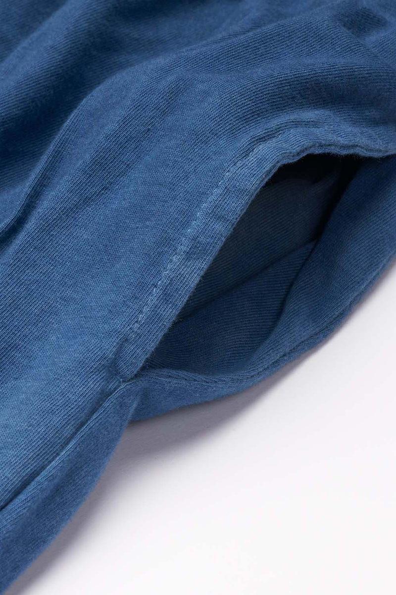 Indigo Dyed Women's Organic Athletic Shorts Product Image