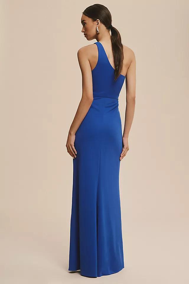BHLDN Hallie One-Shoulder Stretch Crepe Maxi Gown Product Image