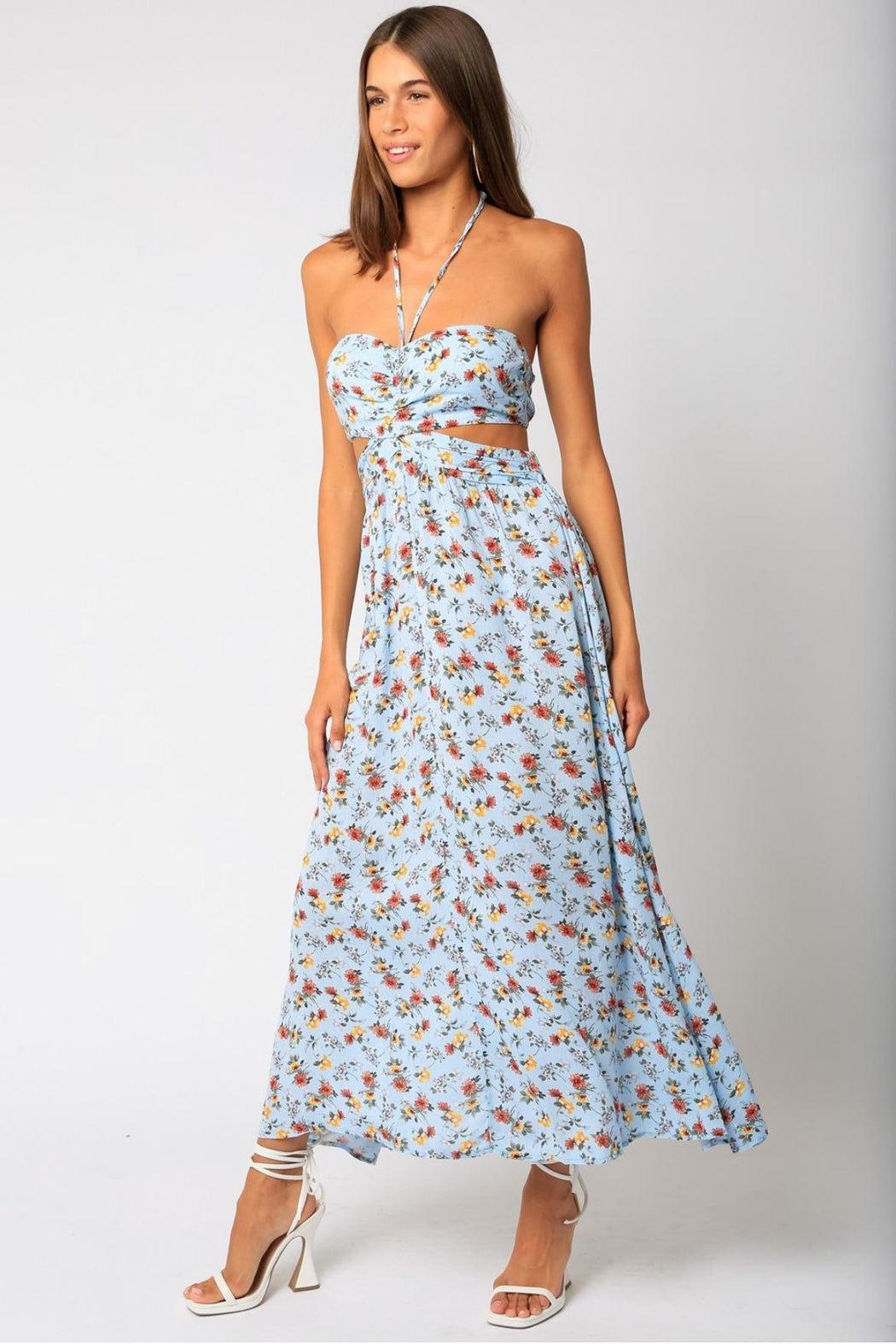 Floral Halter Dress Product Image