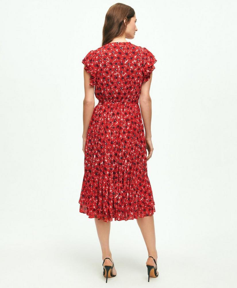 Chiffon Poppy Print Dress Product Image