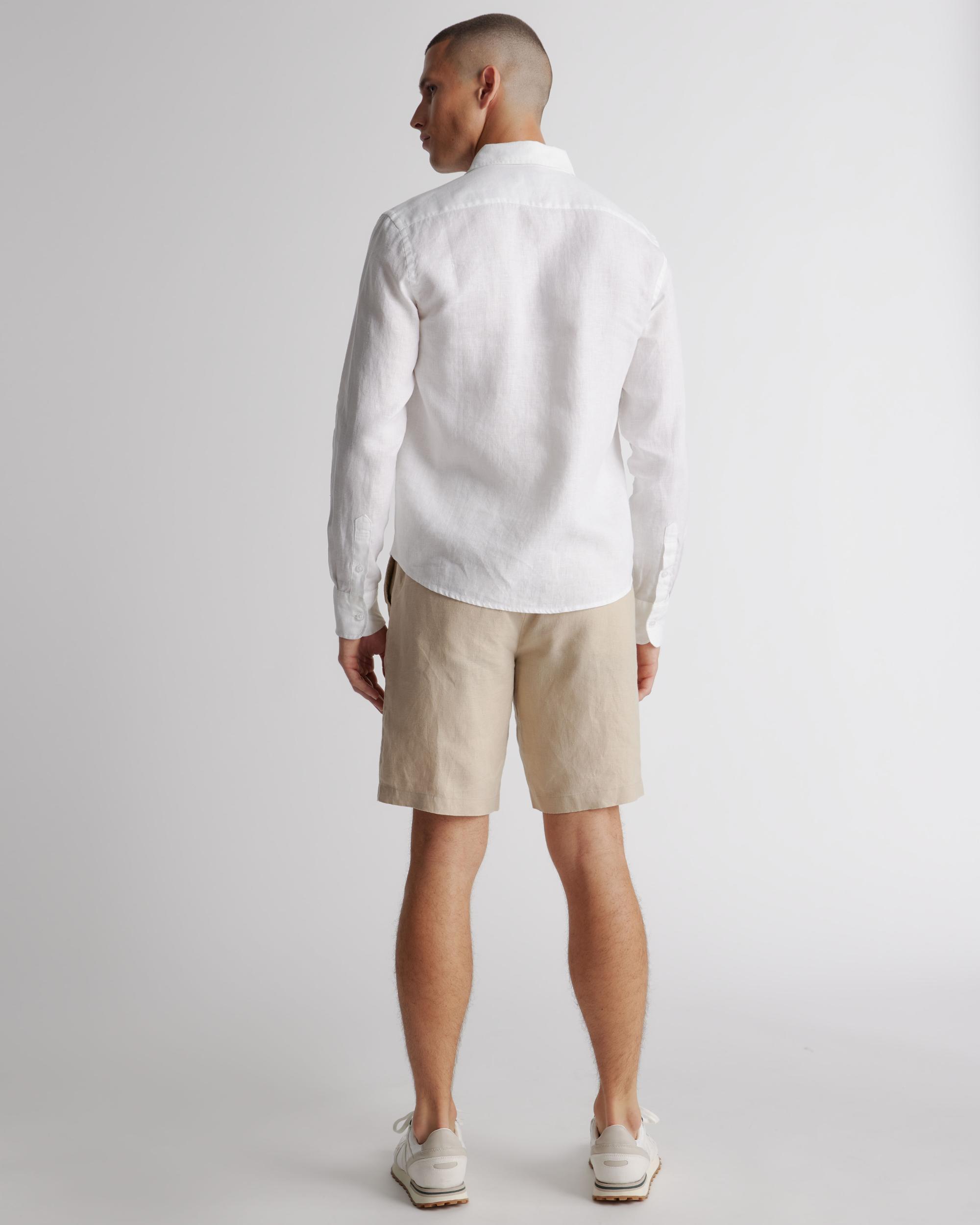 Quince | Men's 100% European Linen Relaxed Long Sleeve Shirt Product Image