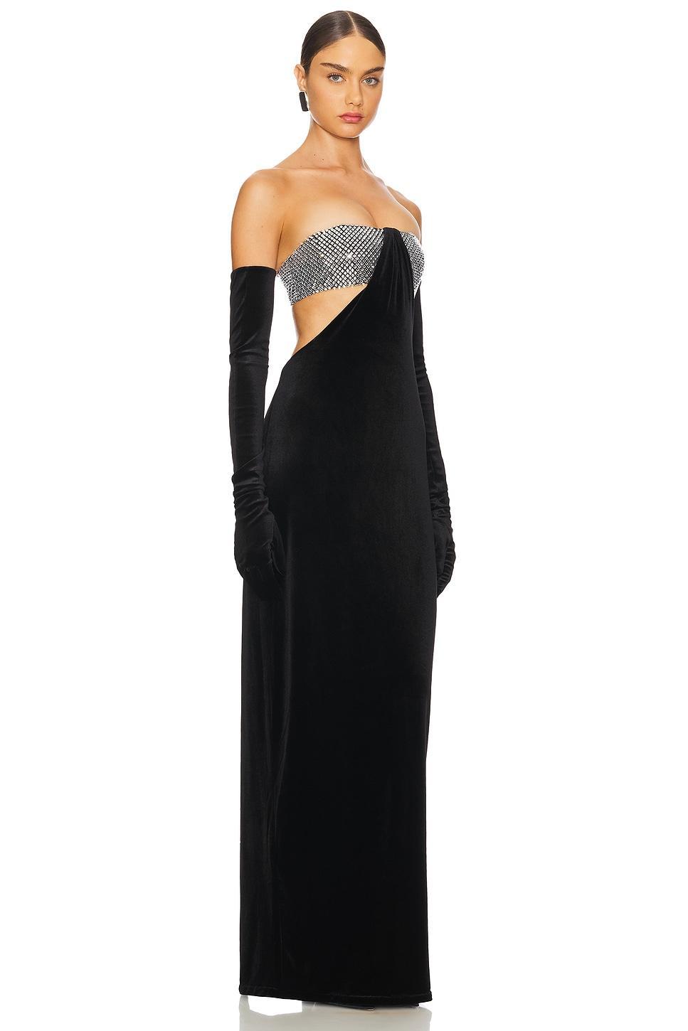 Maxi Dress With Crystal Bra Santa Brands Product Image