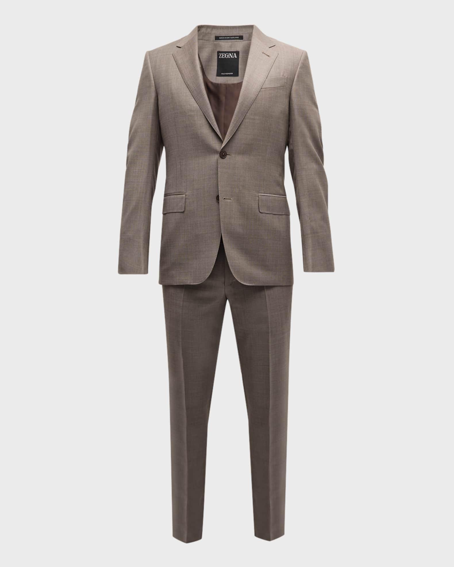 Men's Wool Sharkskin Suit Product Image