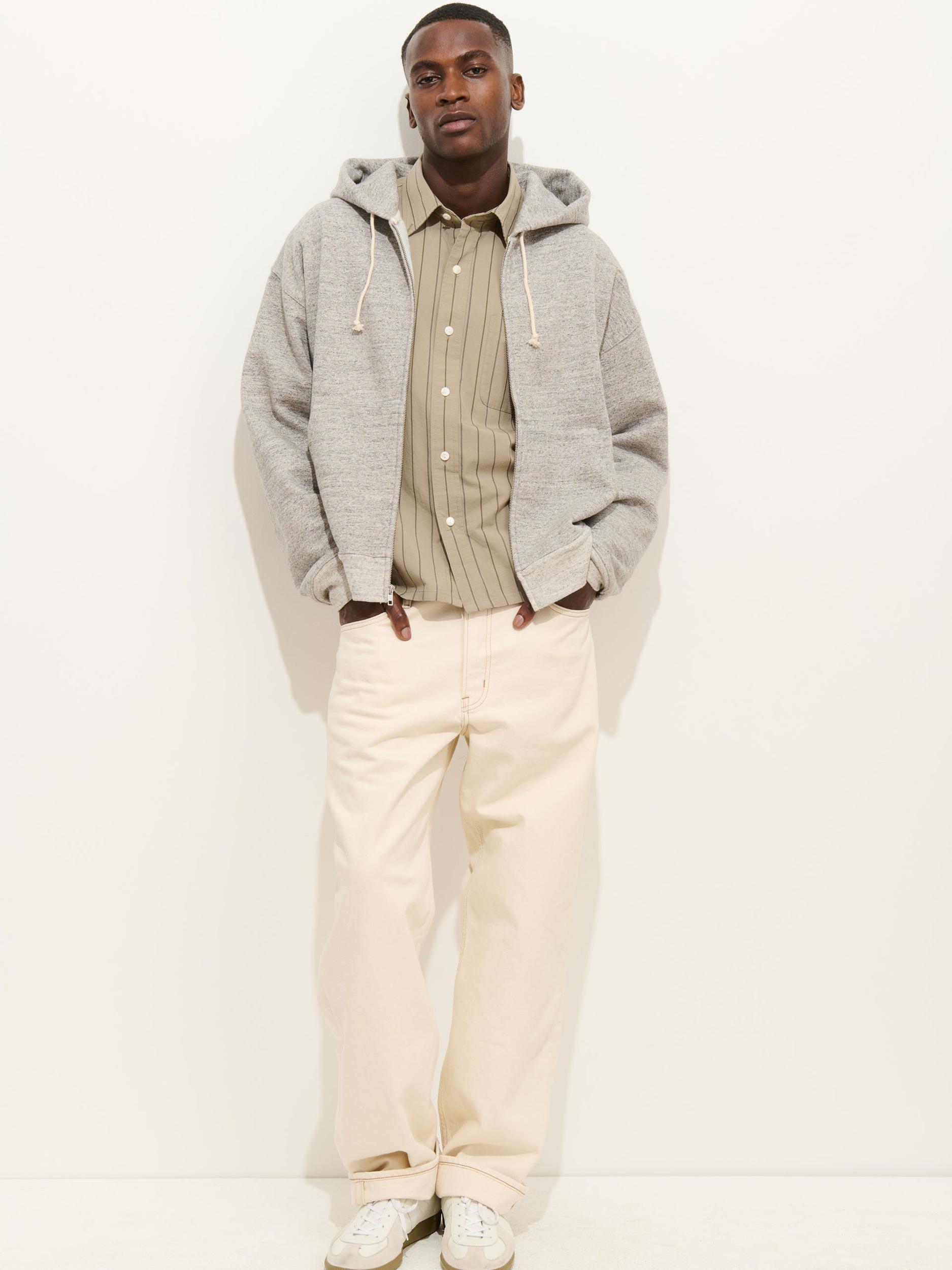 12th Street Zip Hoodie In Heather Fleece Product Image