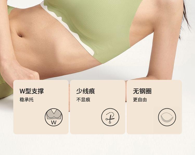 Two Tone Wireless Bra Product Image