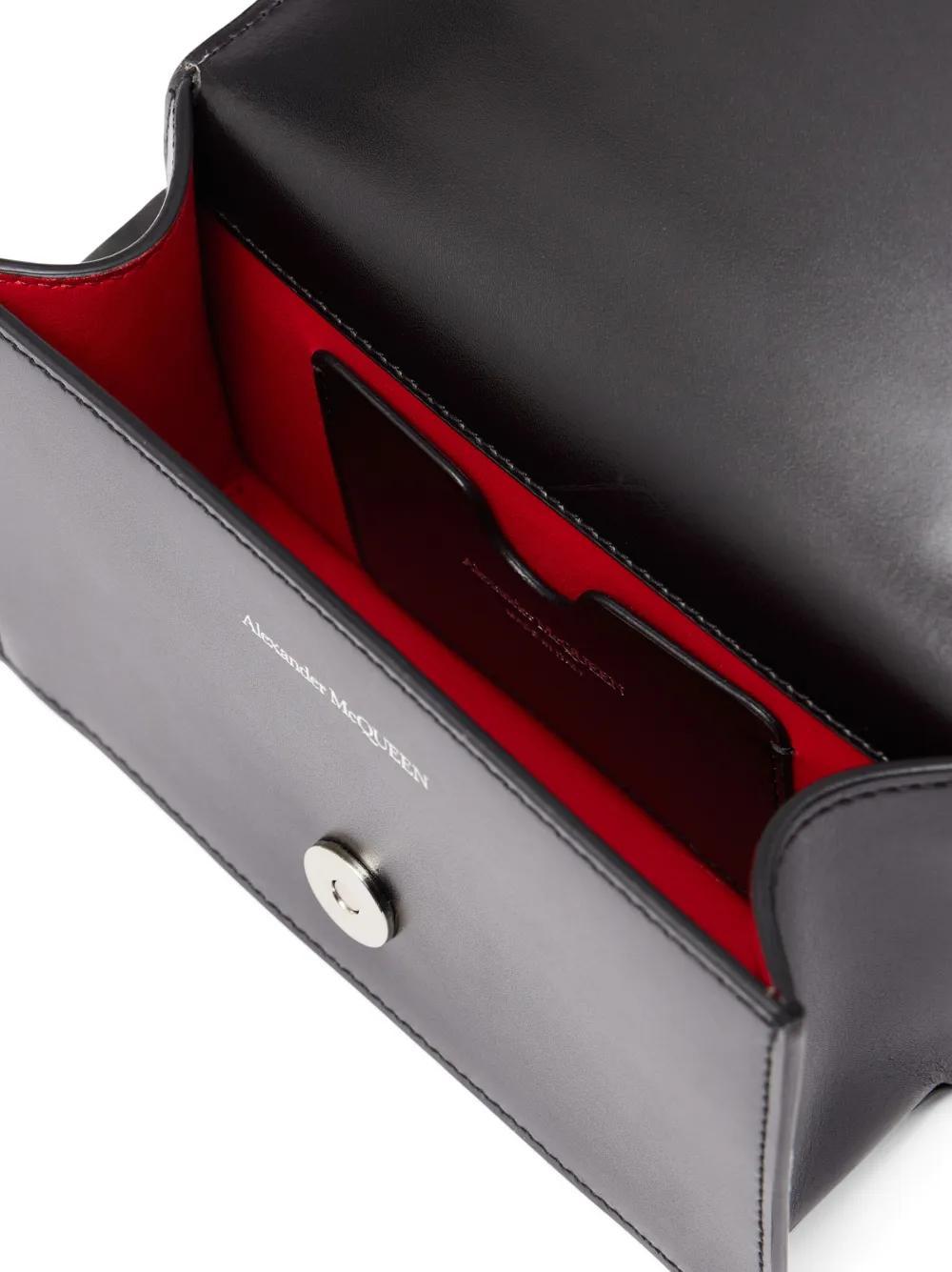 ALEXANDER MCQUEEN Skull-motif Leather Shoulder Bag In Black Product Image