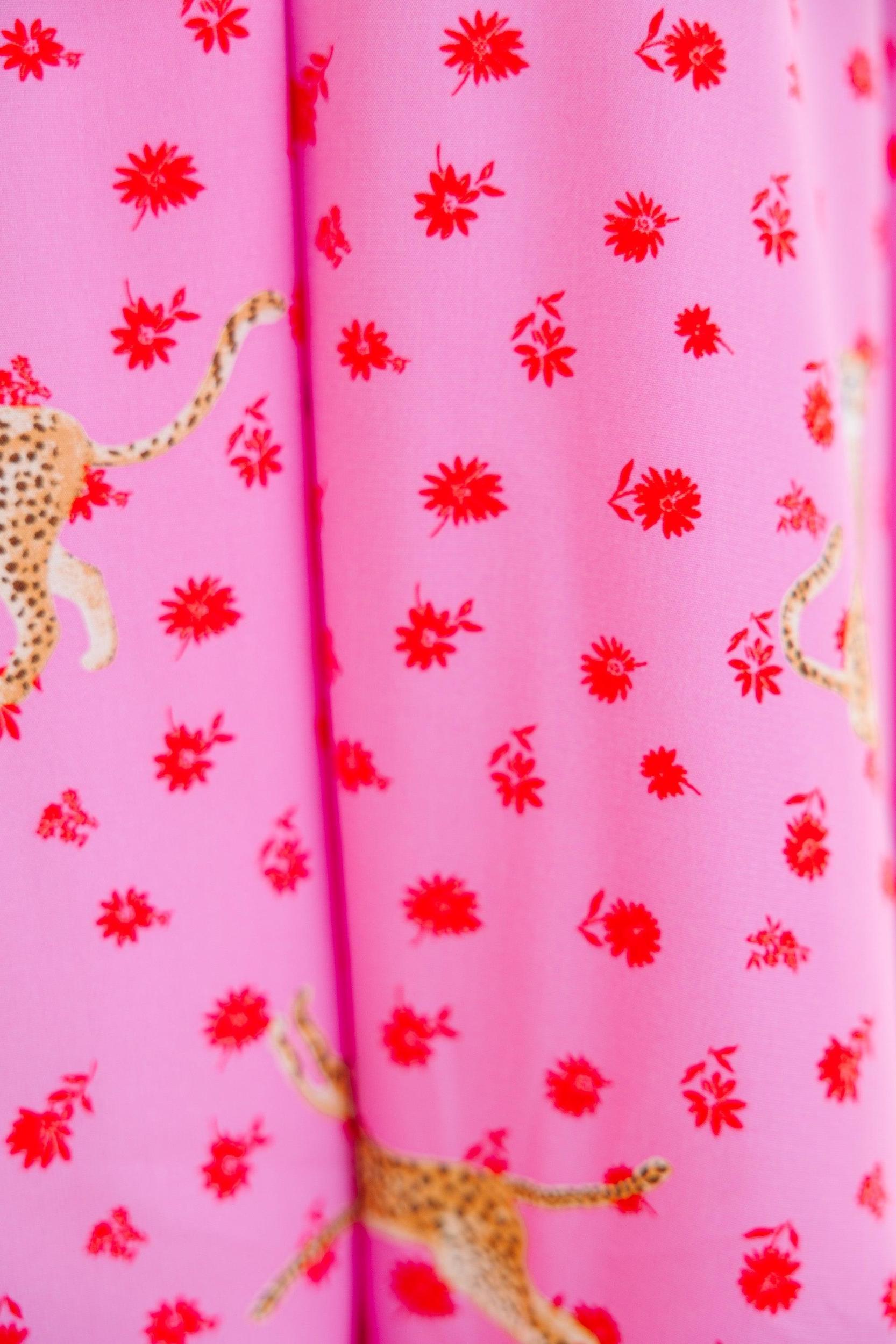 Go All Out Pink Leopard Top Female Product Image