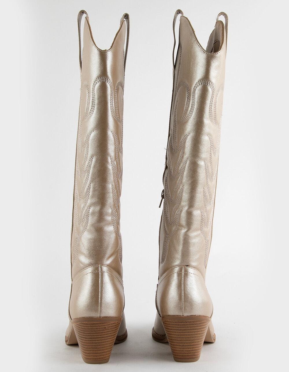 COCONUTS by Matisse Dixie Womens Tall Western Boots - GOLD Product Image