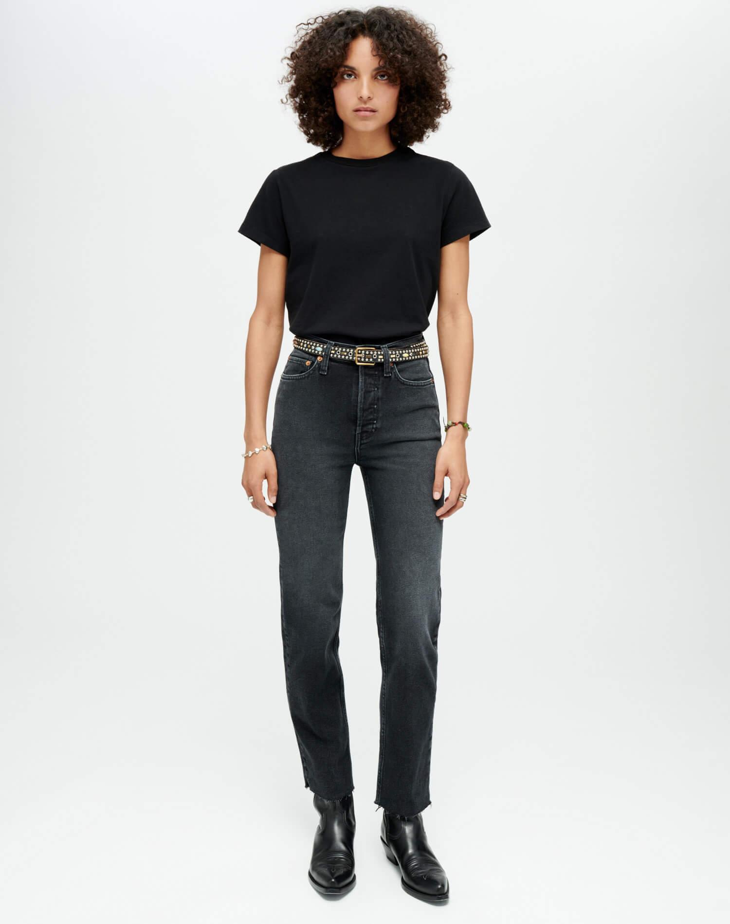 Hanes Classic Tee - Black Female Product Image