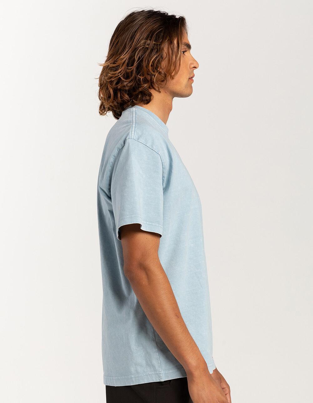 RSQ Mens Acid Wash Oversized Tee - LIGHT BLUE Product Image