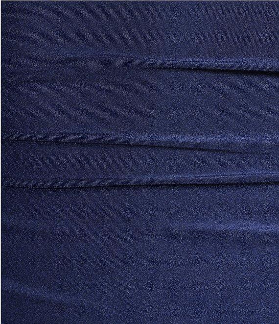 Honey and Rosie Deep V Halter Neck Tie Back Bodycon Dress Product Image