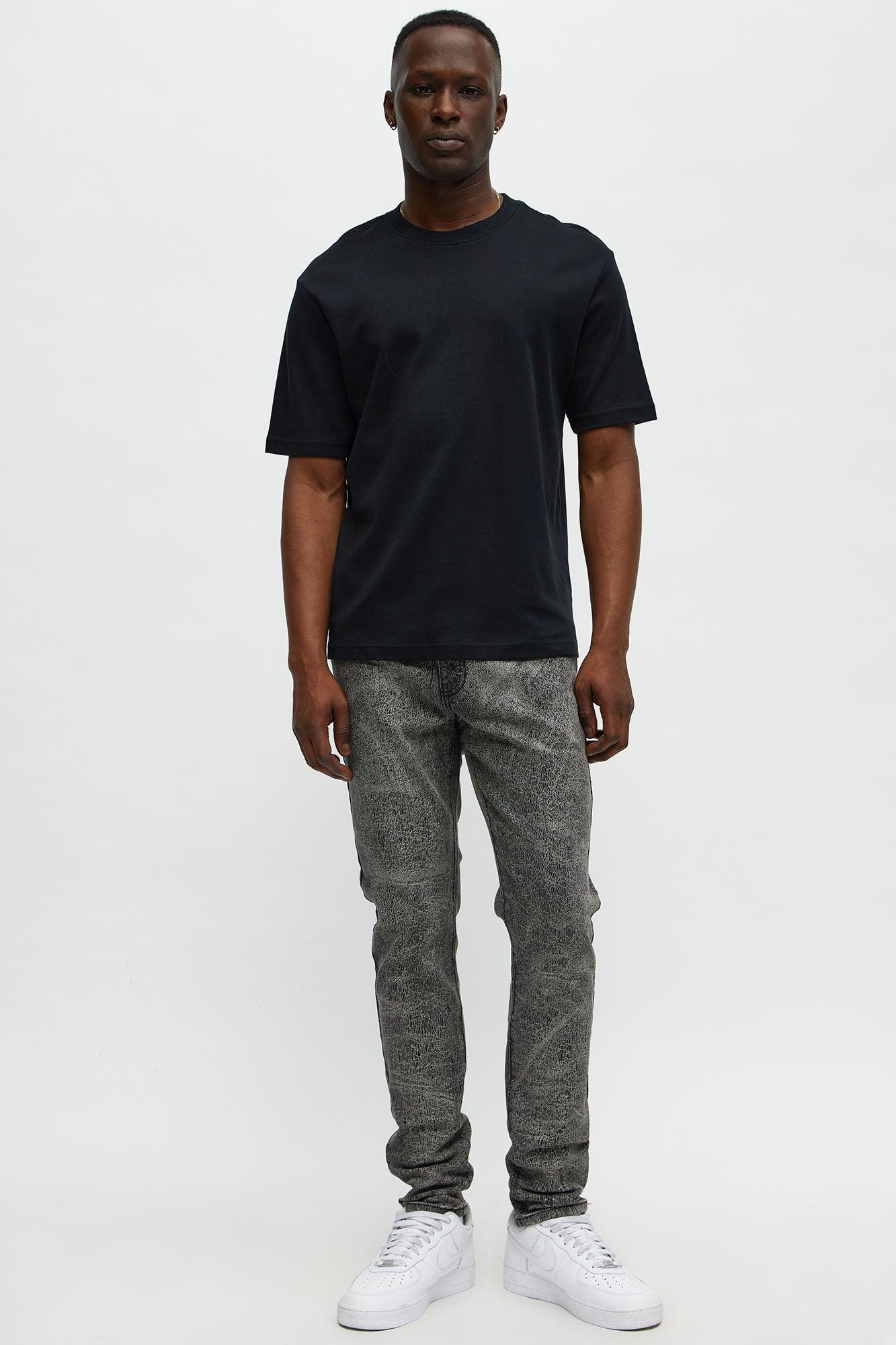 Crack The Code Skinny Jeans - Grey Male Product Image