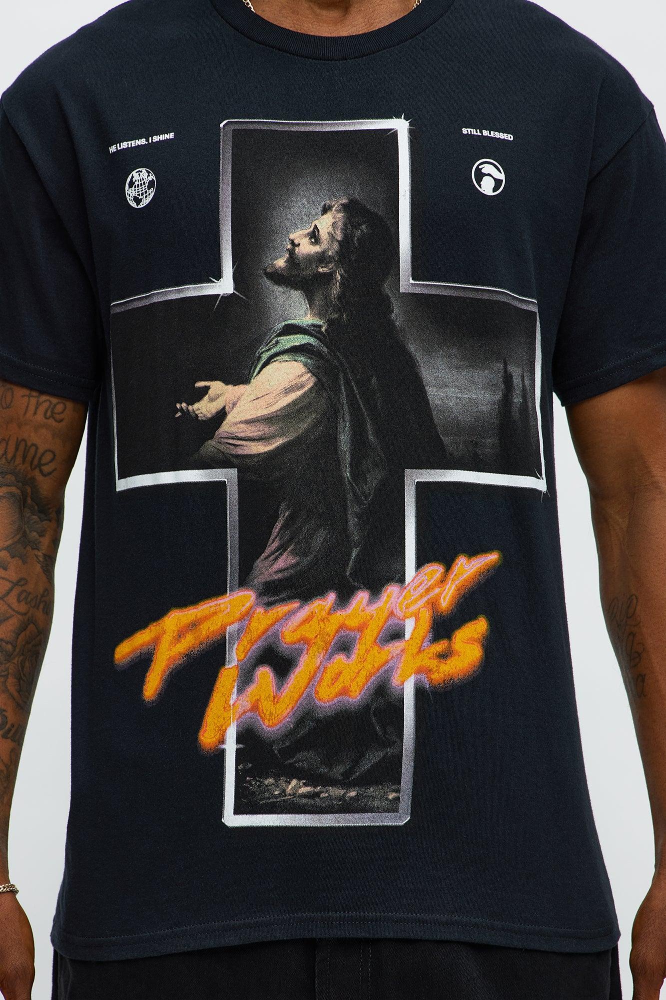 Prayers Works Short Sleeve Tee - Black Male Product Image