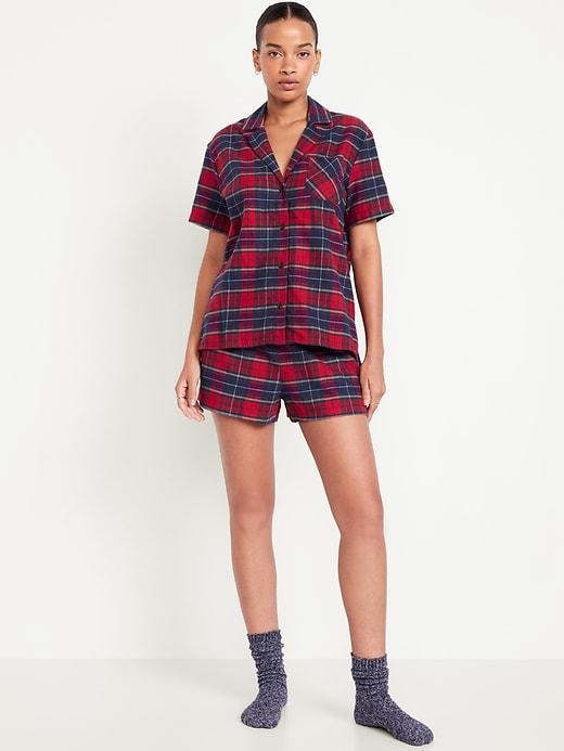 Printed Flannel Pajama Set for Men Product Image