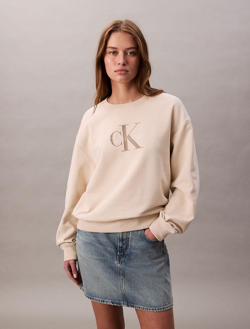 Monogram Logo French Terry Relaxed Sweatshirt Product Image