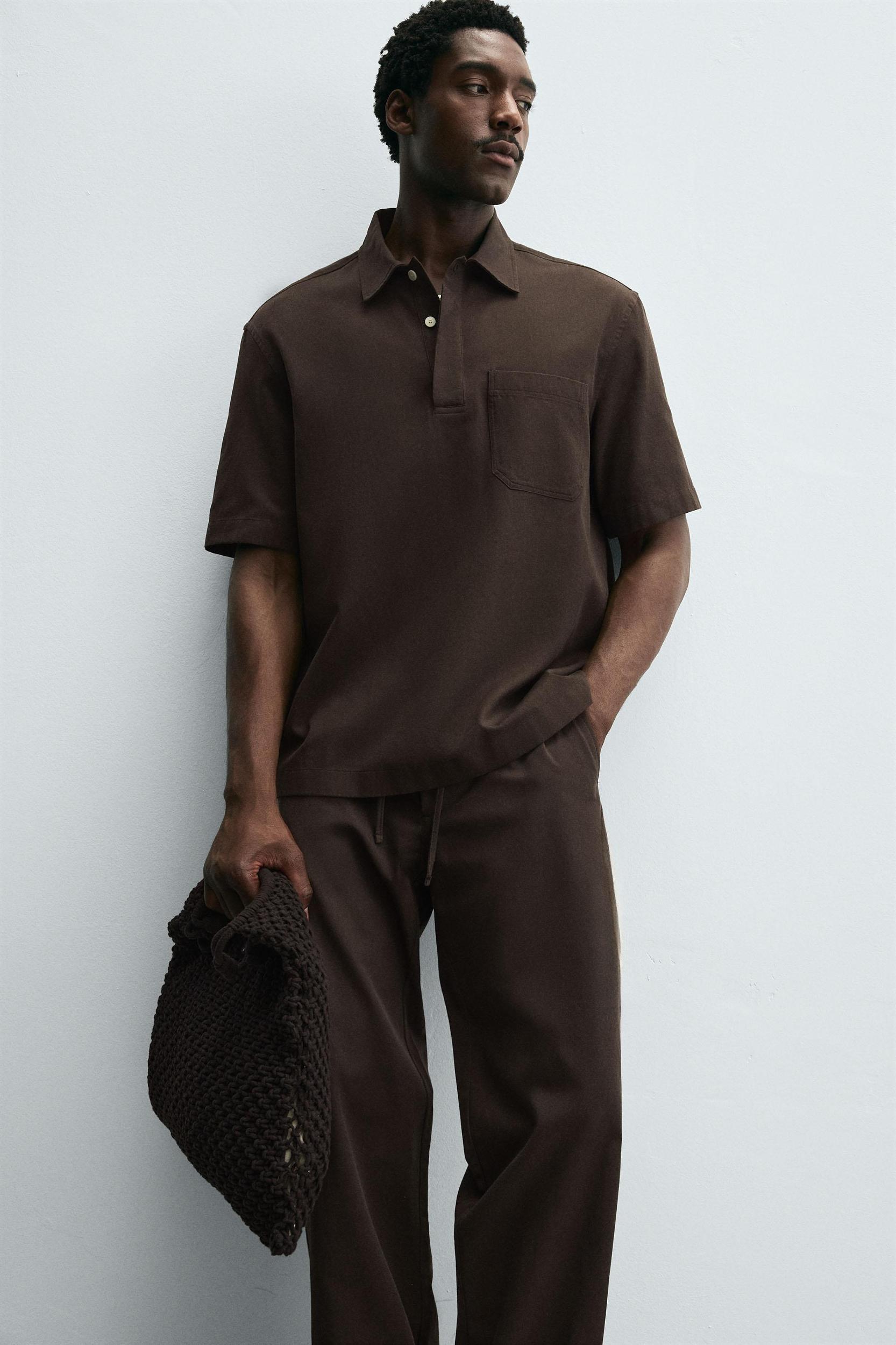 LYOCELL - COTTON POLO SHIRT Product Image