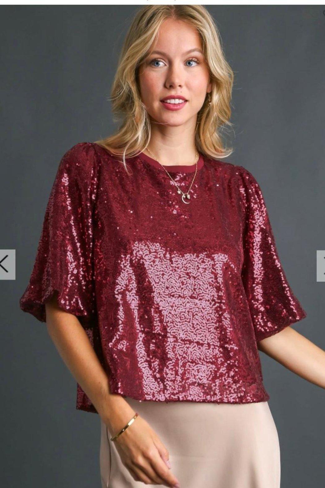 Top, Sequin Ss Product Image