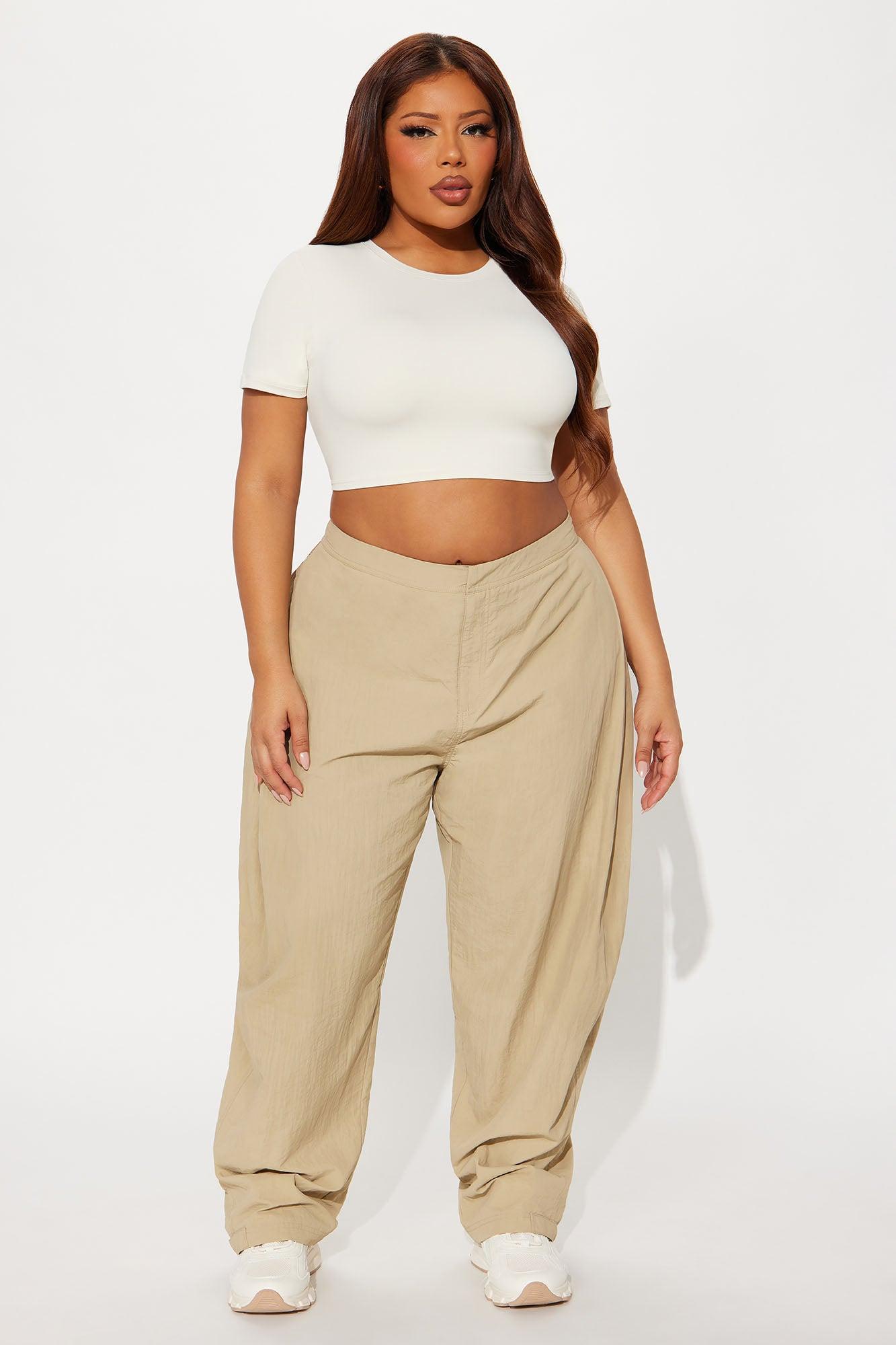 Second Skin Double Lined Super Cropped Tee - Bone Female Product Image