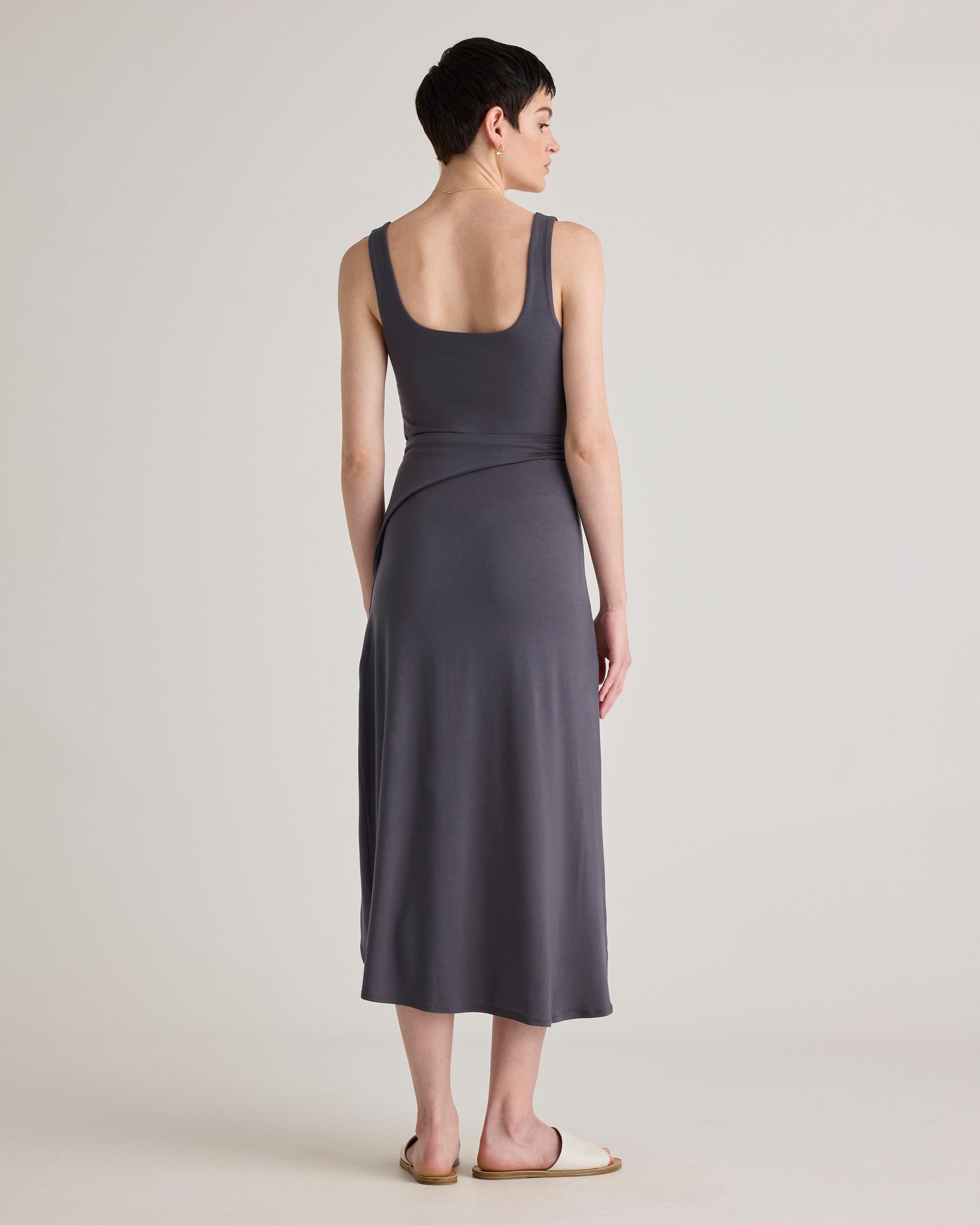 Quince | Women's Tencel Jersey Side Tie Midi Dress Size XL Product Image