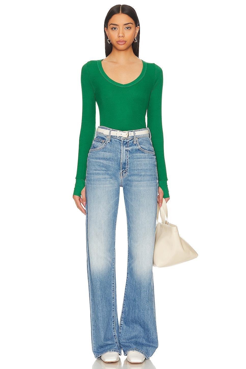 Otis Rib Fitted V Neck Michael Lauren Product Image
