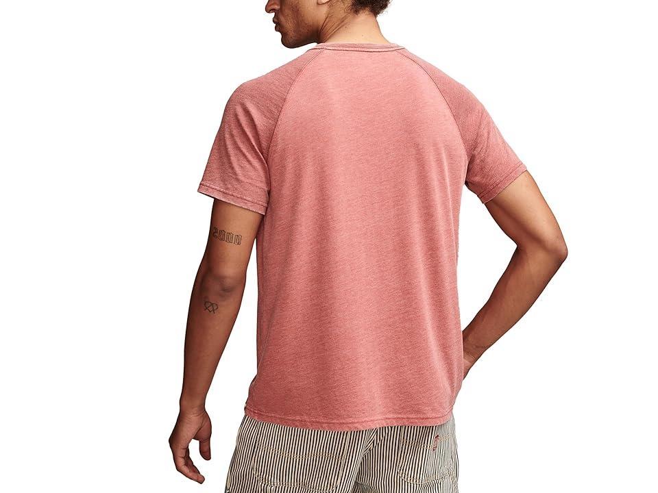 Lucky Brand Venice Burnout Baseball Crew Multi) Men's Short Sleeve Knit Product Image