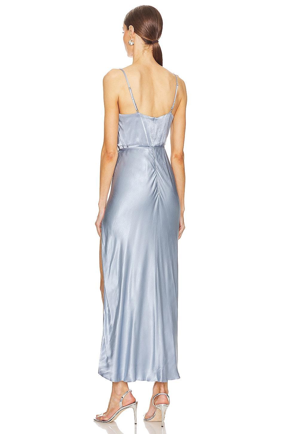 La Lune Draped Side Split Midi Dress Shona Joy Product Image