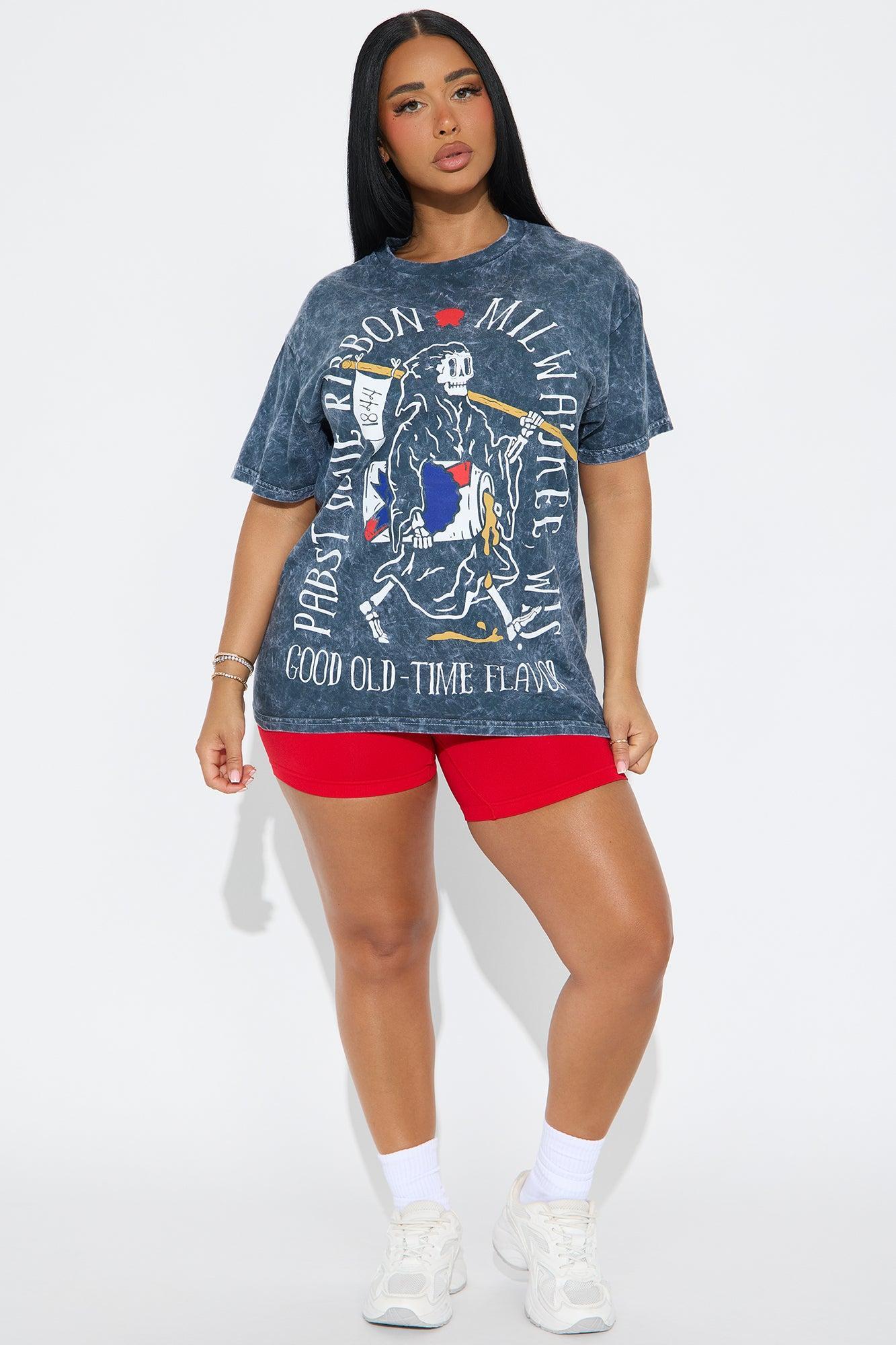 PBR Reaper Washed Oversized Tee - Charcoal Product Image