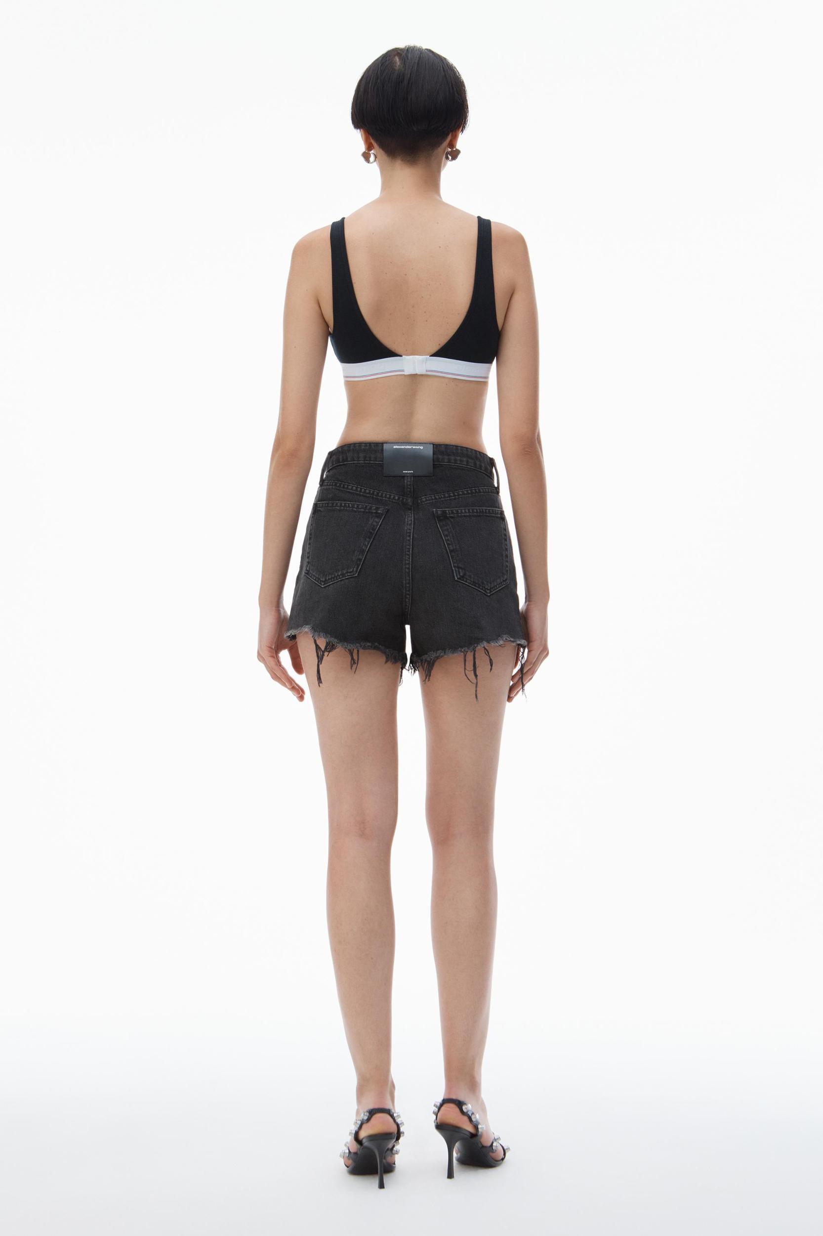 Bite Short In Grey Aged Denim Product Image