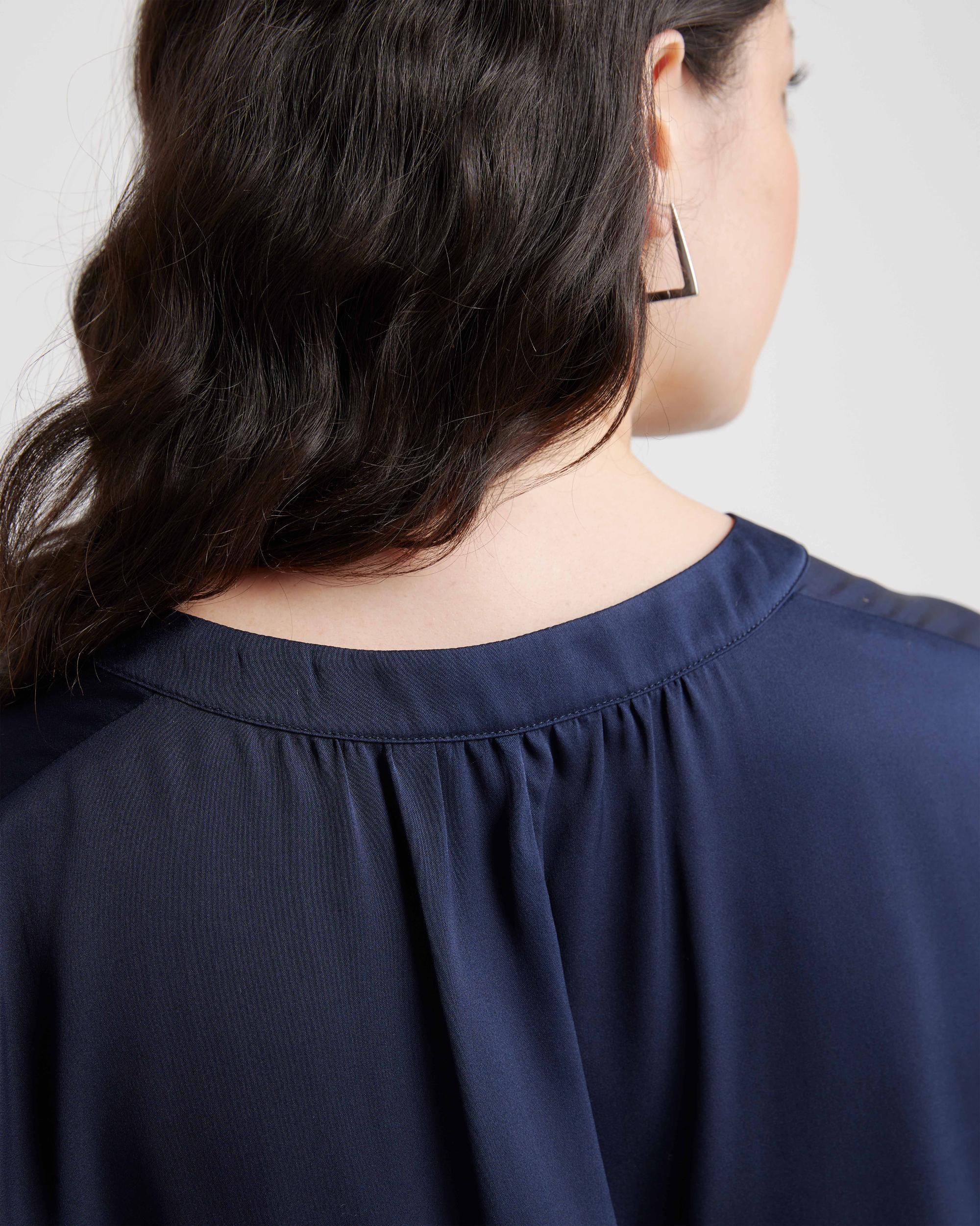 Quince | Women's Washable Stretch Silk Dolman Sleeve Blouse Size XL, Mulberry Silk Product Image