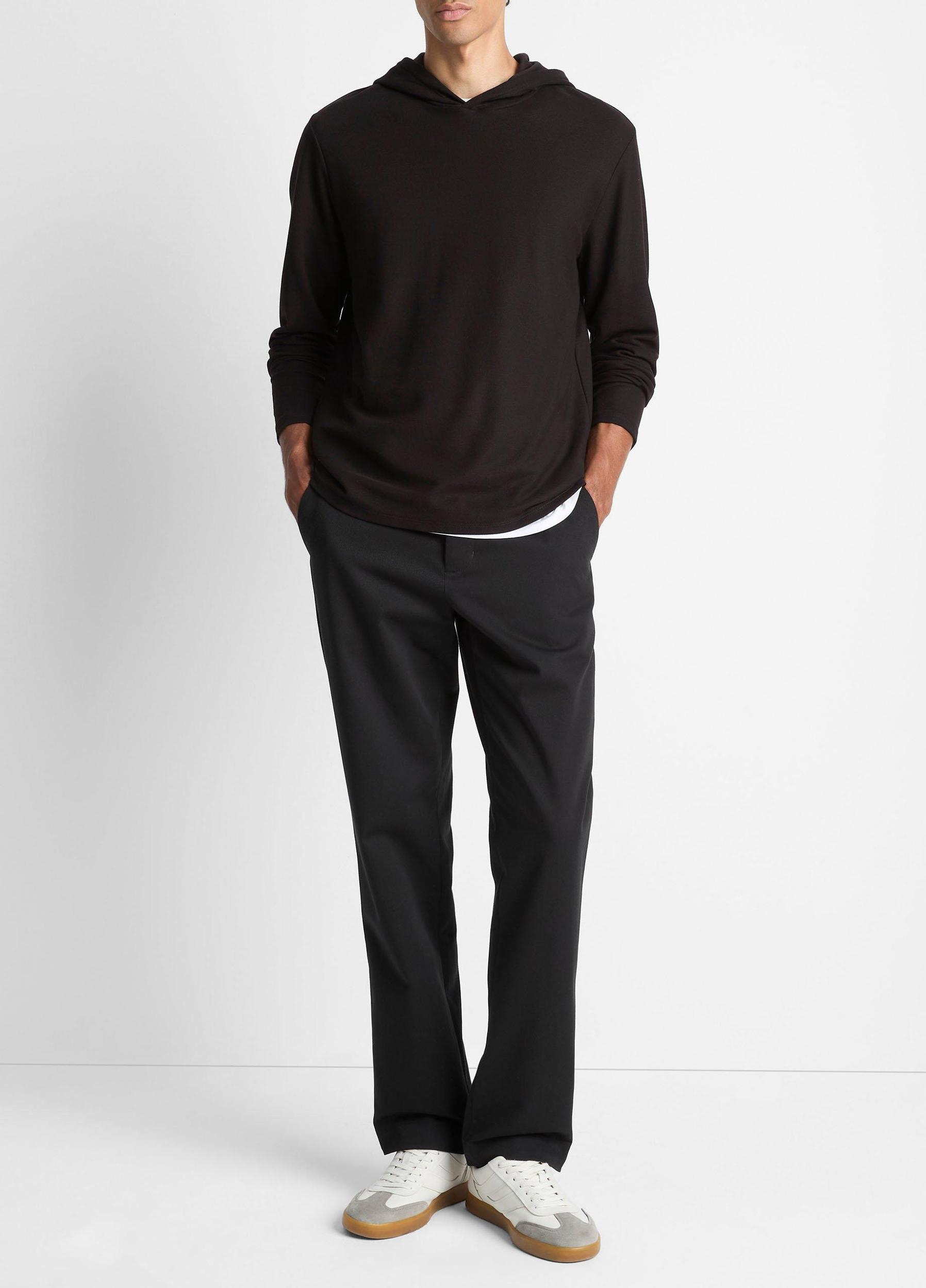 Pima Cotton Piqué Hoodie Product Image