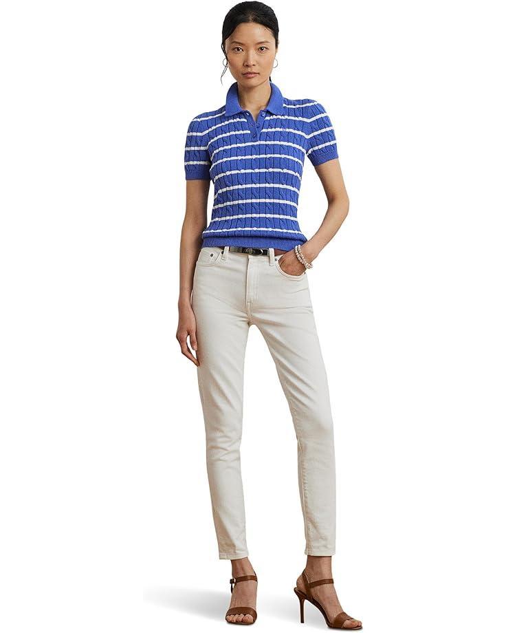Two-tone Short-sleeve Sweater Product Image