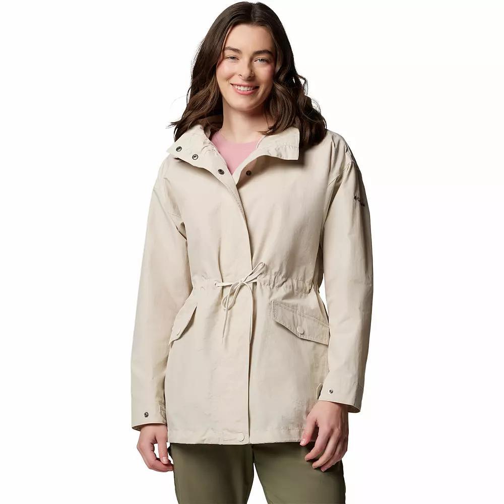 Women's Columbia Pardon My Jacket Hooded Rain Coat, Size: Large, Dark Grey Product Image