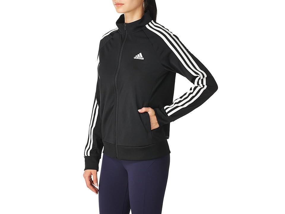 adidas Primegreen Essentials Warm-Up Slim 3-Stripes Track Jacket Legend Ink XS Womens Product Image