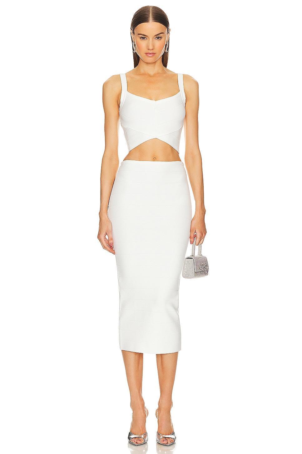 x REVOLVE Ivy Bandage Midi Skirt Michael Costello Product Image