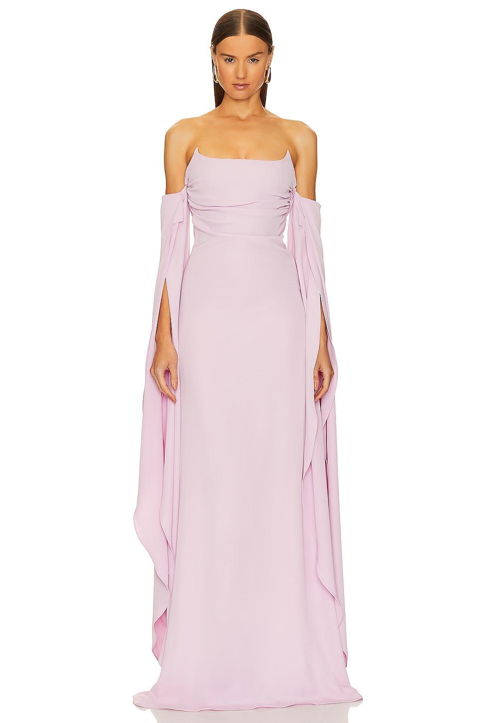 Strapless Drape Sleeve Gown GIUSEPPE DI MORABITO Product Image