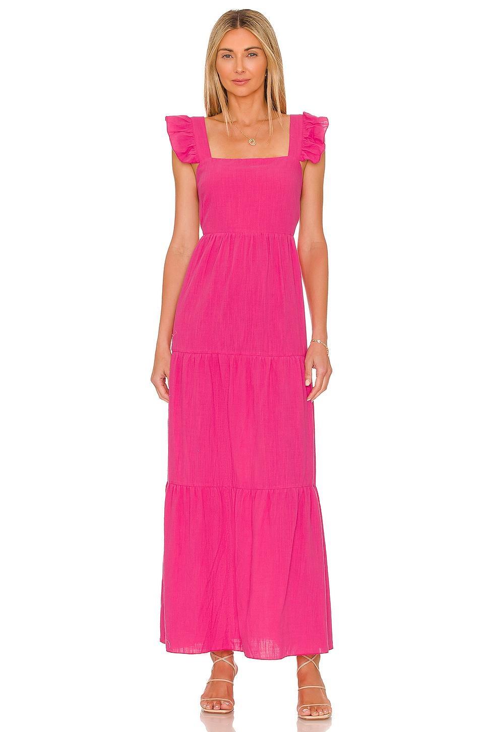 x REVOLVE Peaches Linen Dress SNDYS Product Image