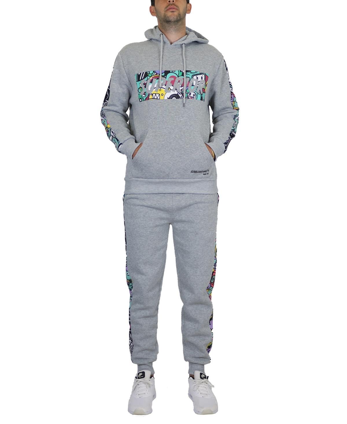 Galaxy By Harvic Mens Fleece-Lined Pullover Hoodie and Jogger Sweatpants, 2 Piece Set Product Image