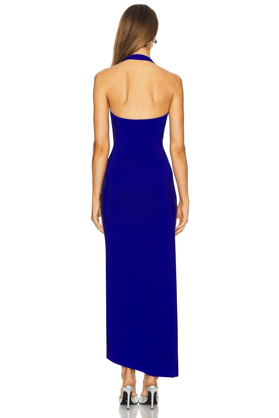 x REVOLVE Halter Sweetheart Side Drape Gown Norma Kamali Product Image