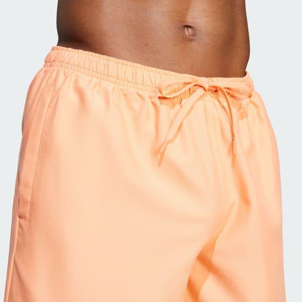 adidas Adicolor 8-Inch Swim Shorts Real Gold M Mens Product Image