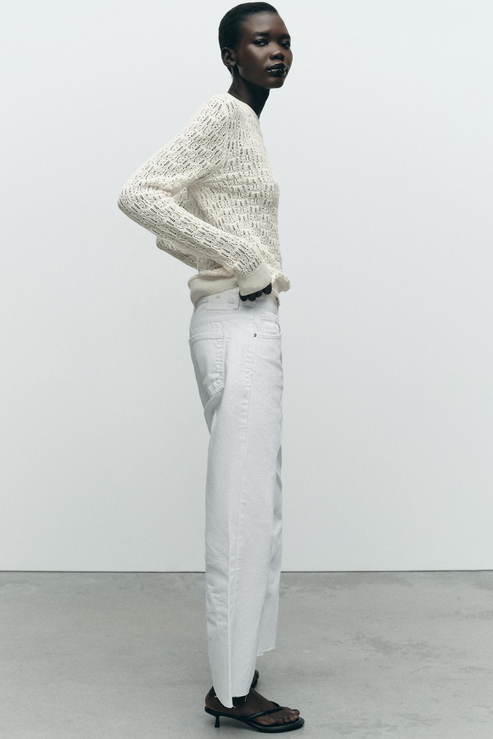 POINTELLE KNIT SWEATER Product Image