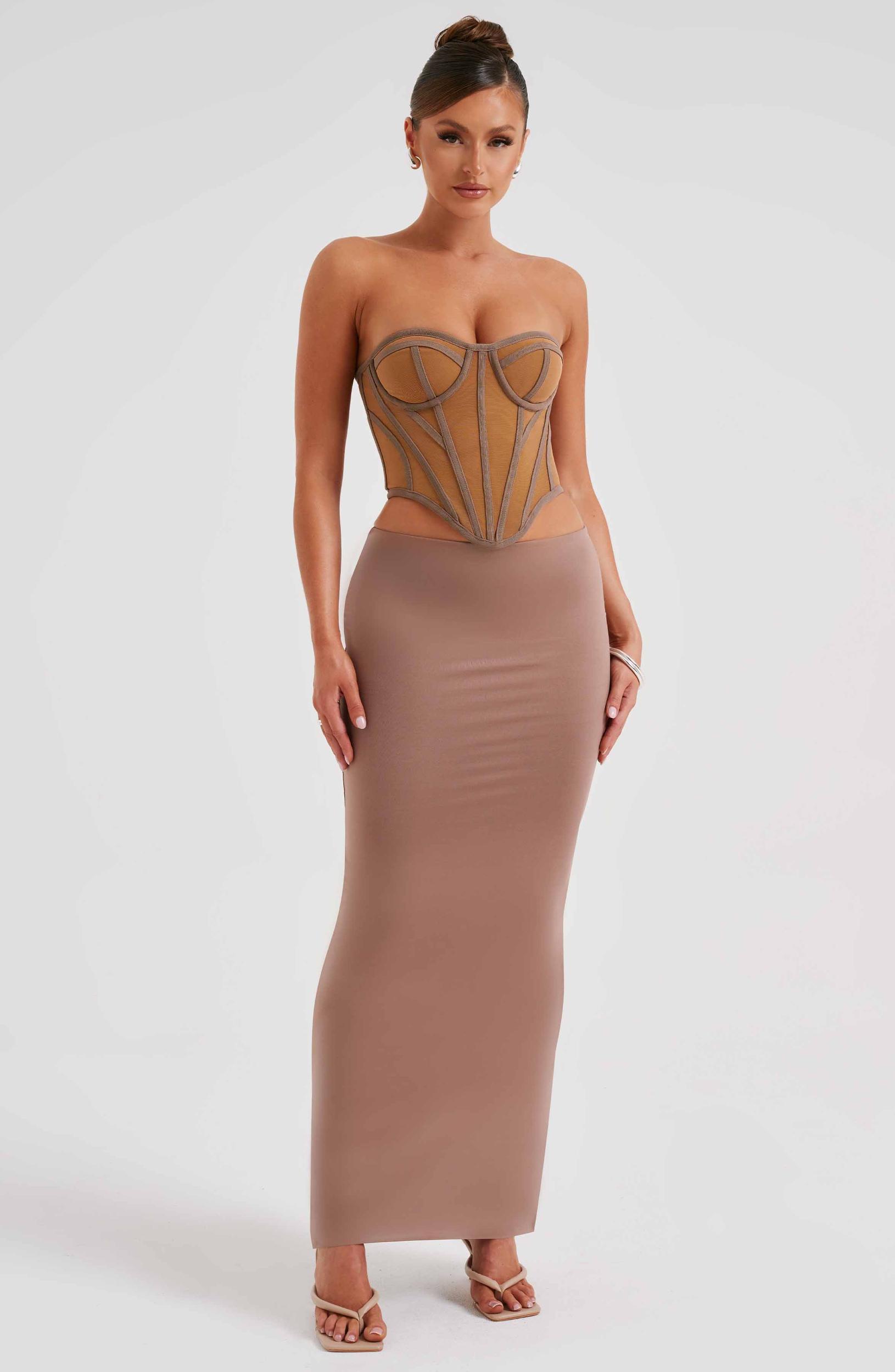 Astrid Maxi Skirt - Chocolate Product Image