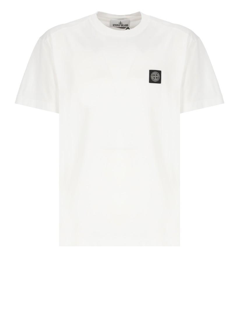 STONE ISLAND T-shirts In White Product Image