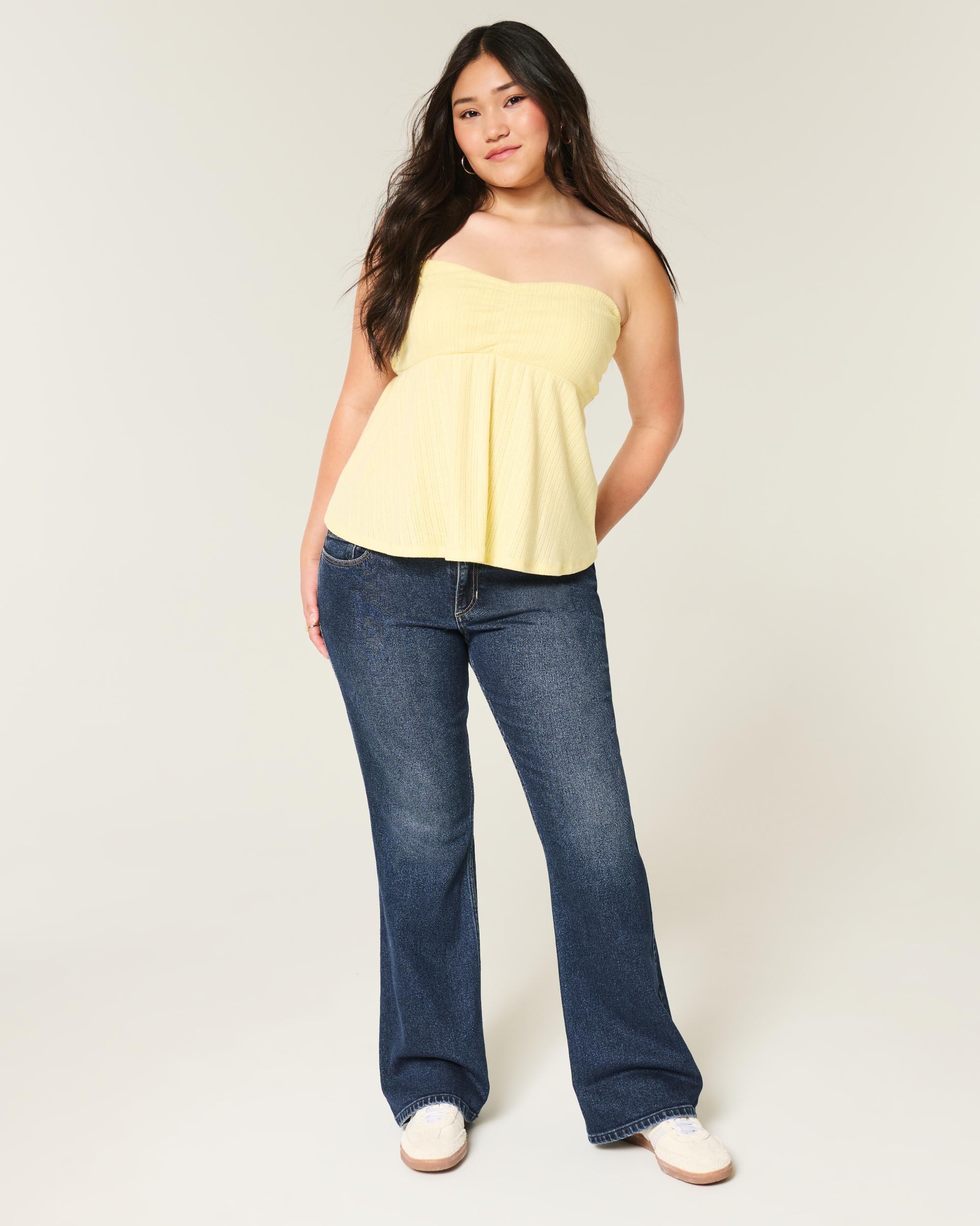 Low-Rise Dark Wash Boot Jeans Product Image