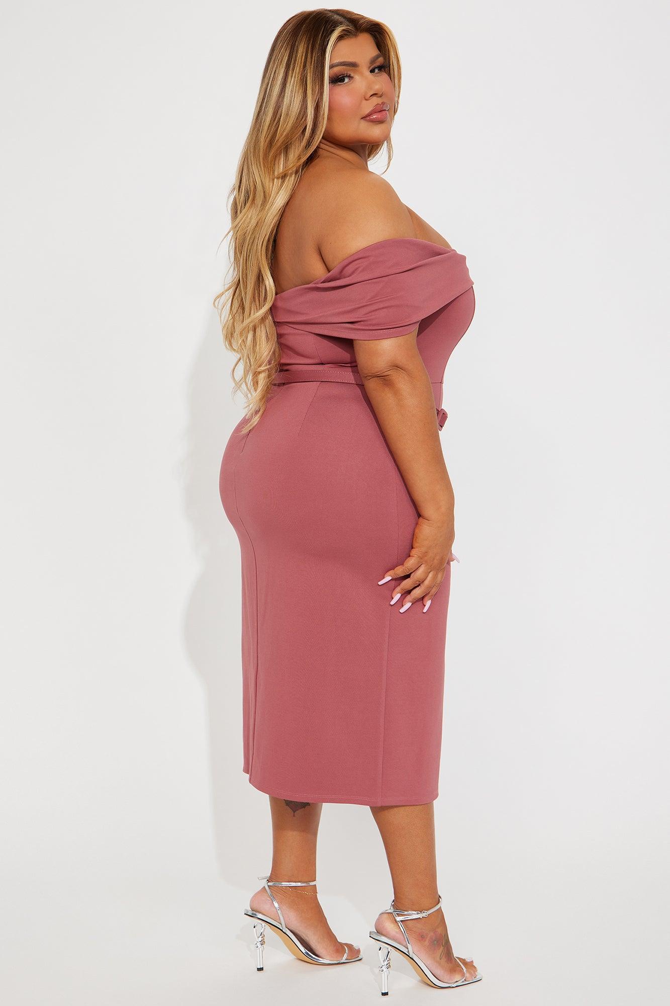 Full of Joy Midi Dress - Mauve Product Image