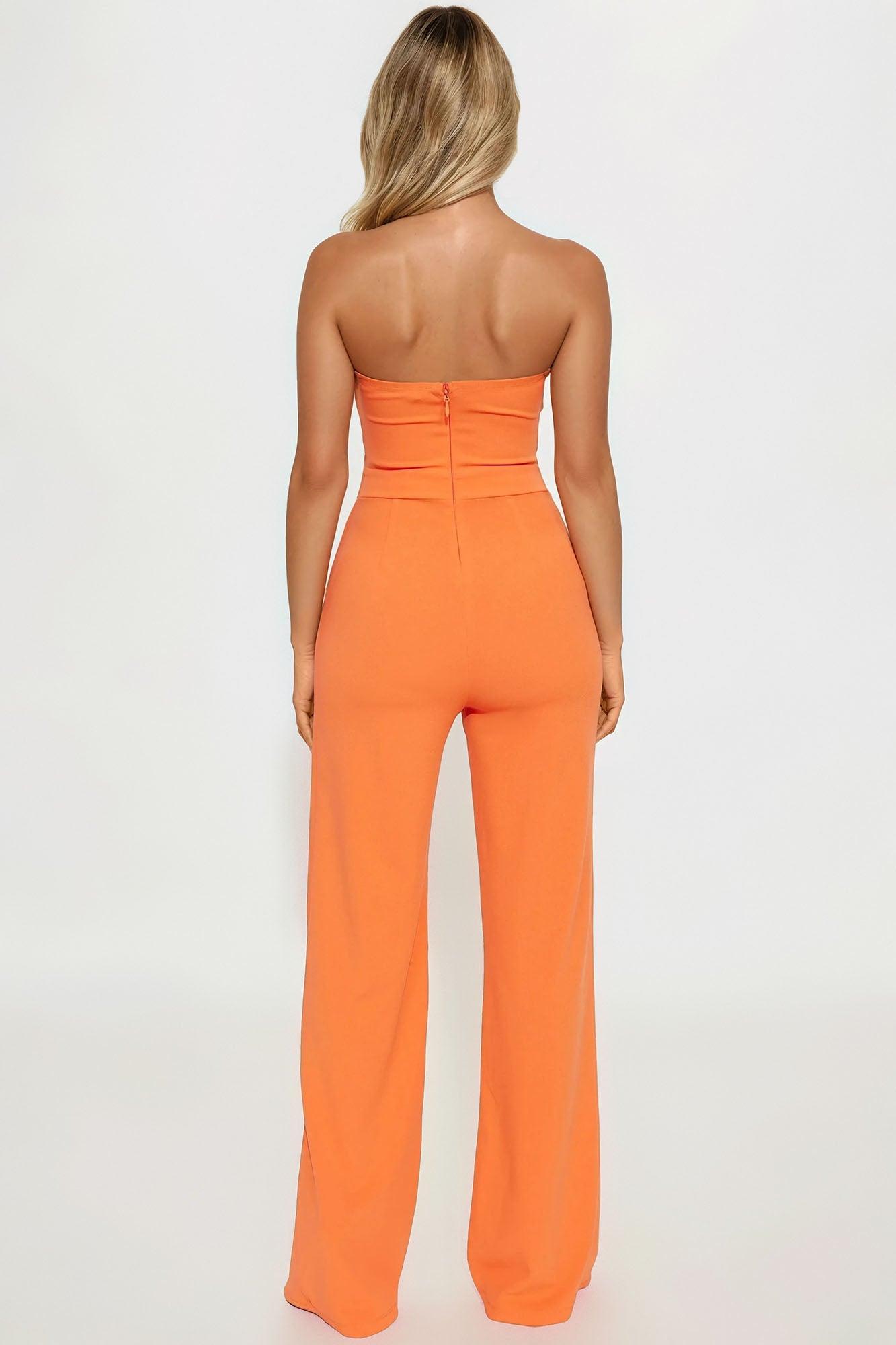 Halo Jumpsuit - Orange/combo Product Image