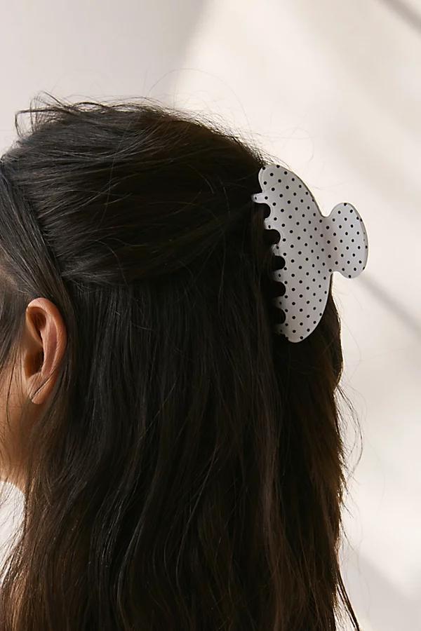 Printed Polka Dot Claw Clip Womens at Urban Outfitters Product Image